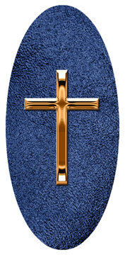 DG5000-510-CP-SH-BL Copper Single Cross Shimmer Blue